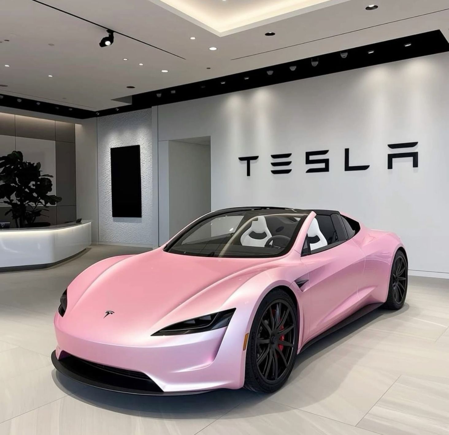 #Pink #Tesla