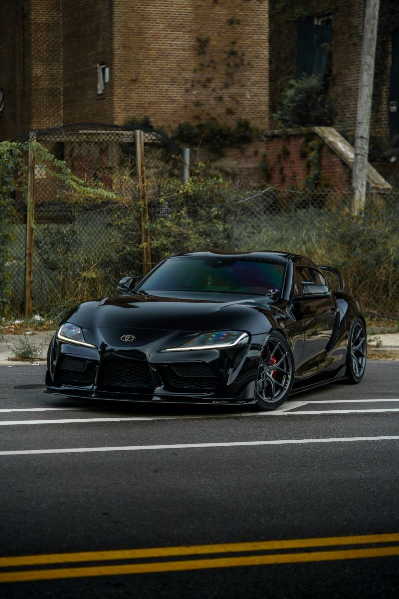#Sleek #Black #Toyota #Supra #Wallpaper