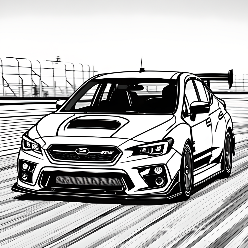#Subaru #Sports #Car #Coloring #Pages #Printable #Car #Coloring #Pages #Subaru #WRX #STI