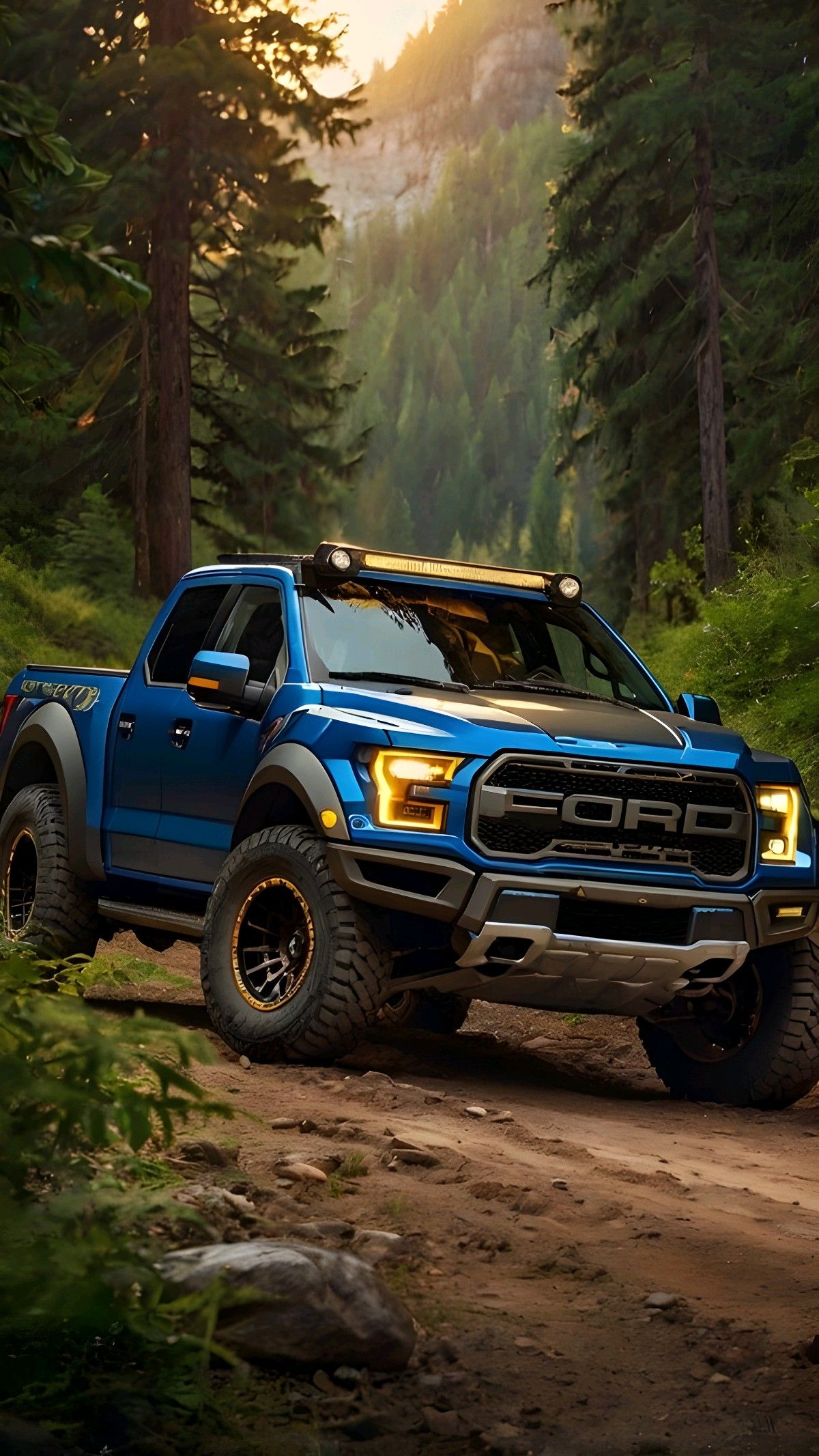 #captivating #highresolution #image #sleek #blue #ocean #FORD #RAPTOR