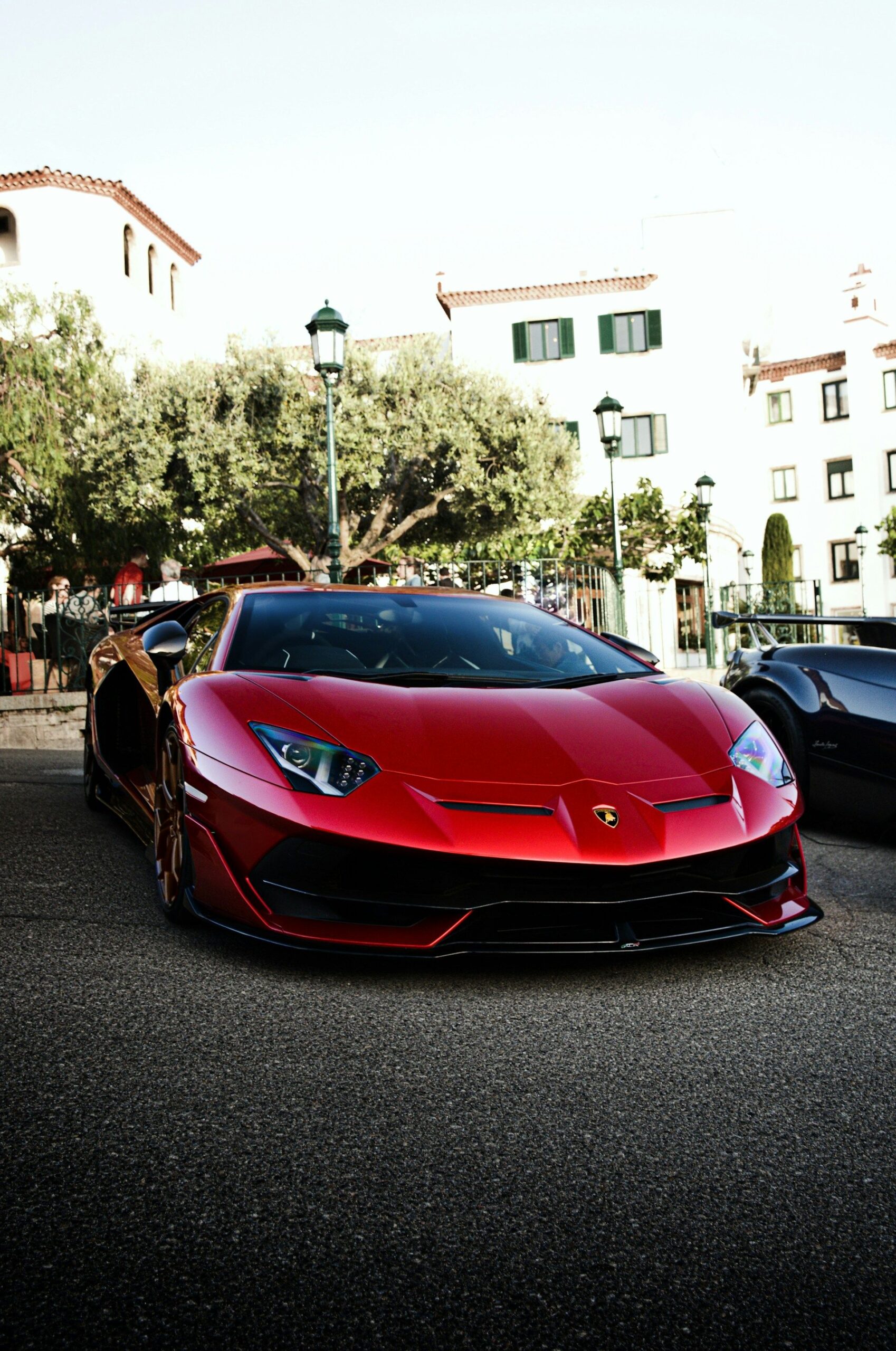 #Dark #Red #Lamborghini #Aventador #SVJ