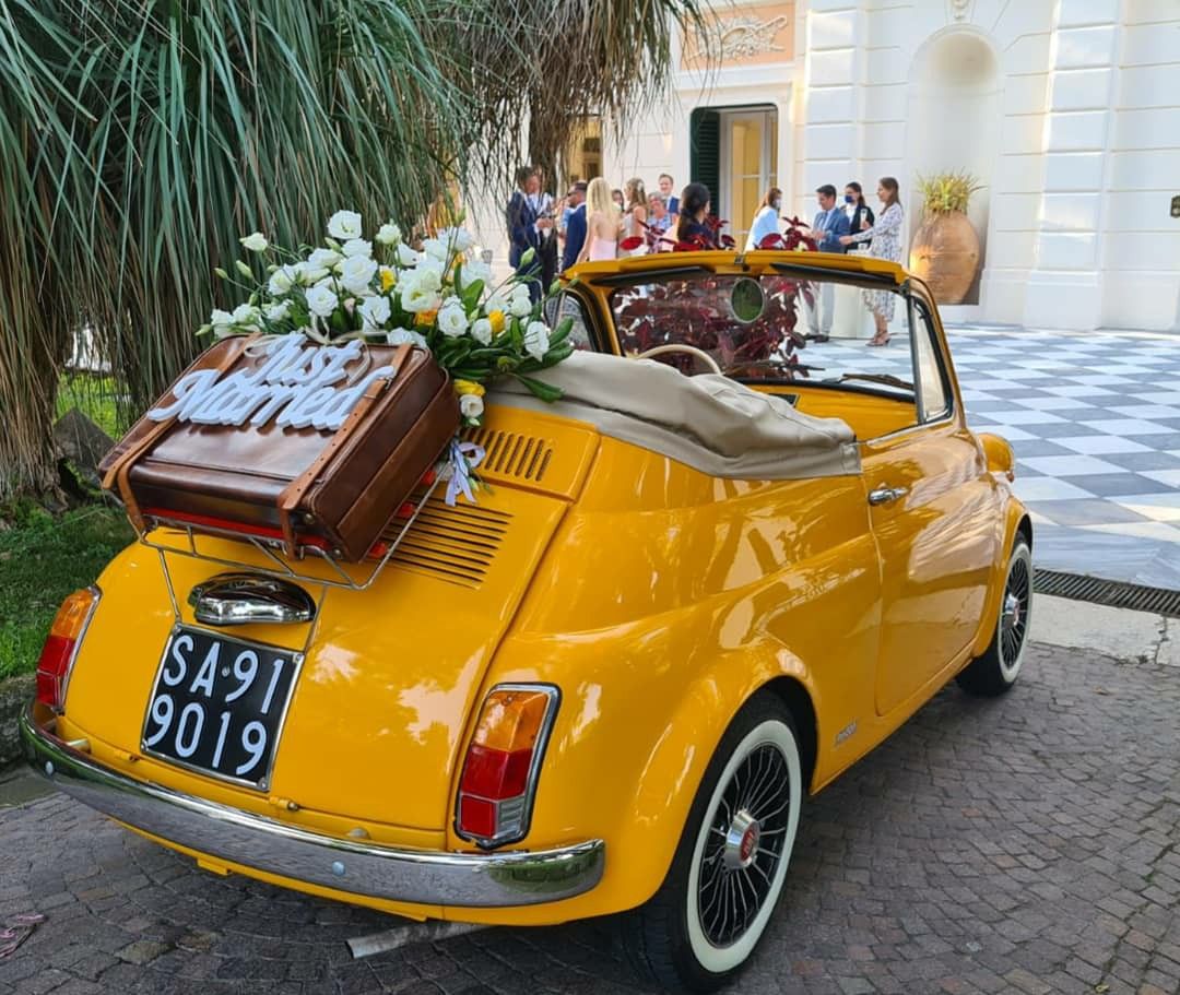 #Italian #wedding #car #Fiat