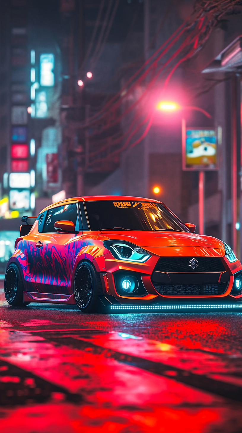 #Яркие #наклейки #LEDленты #для #Suzuki #Swift #вдохновляющие #идеи #оформления