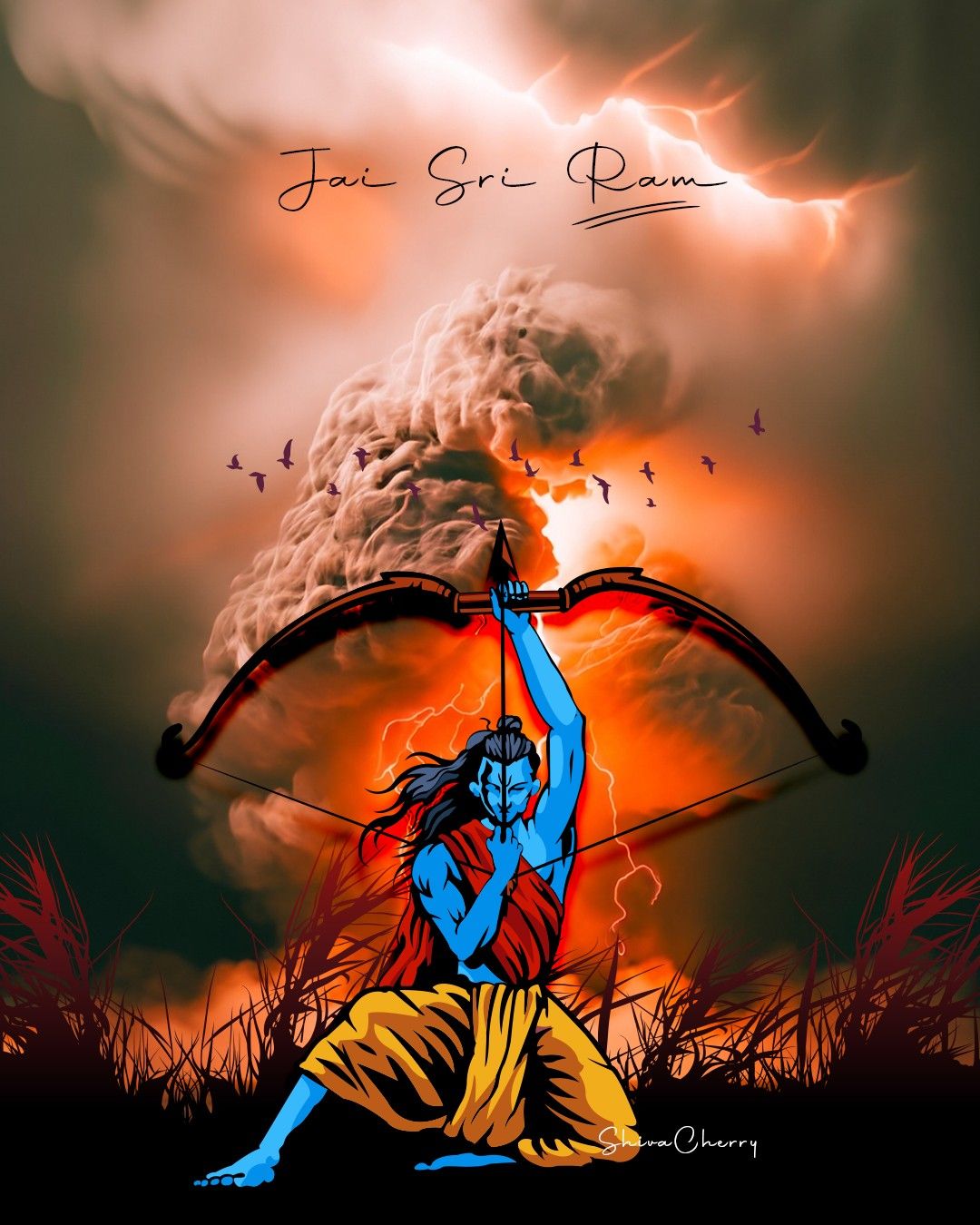 #Jai #Sri #Ram #Navami #Digital #Art #Shivacherry #cvacherry
