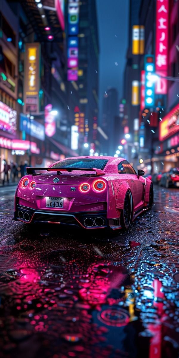 #Neon #Nights #Nissan #GTR #Electric #Pink