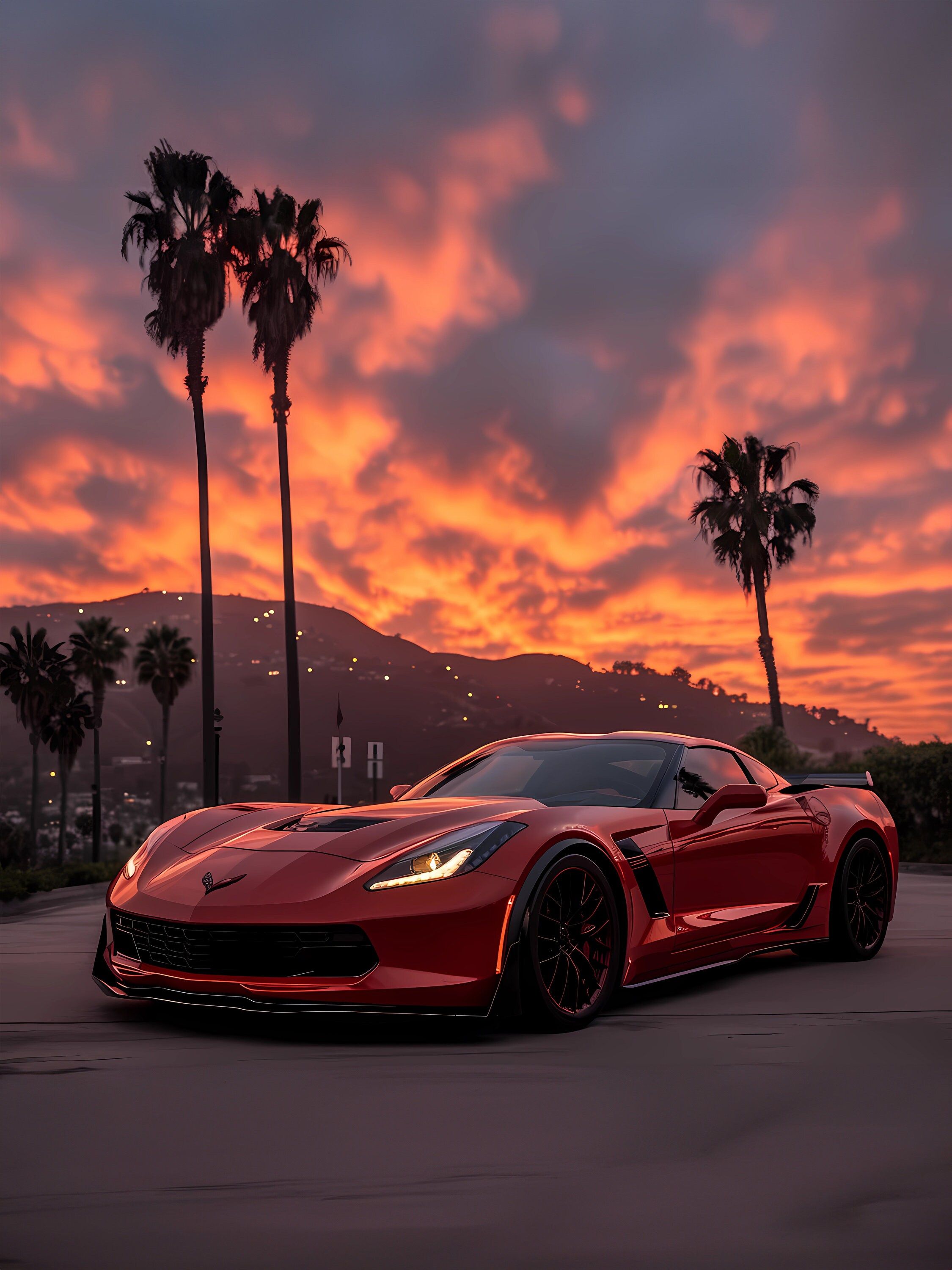 Sunset Corvette c7 Z06
