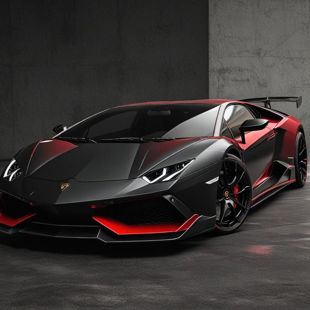 #Black #red #Lamborghini