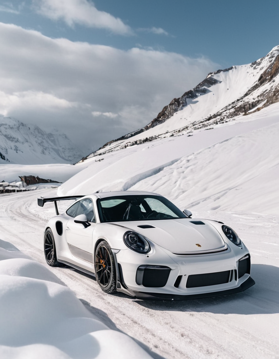 #Winter #Wonderland #Porsche #GT3 #Powers #Snow