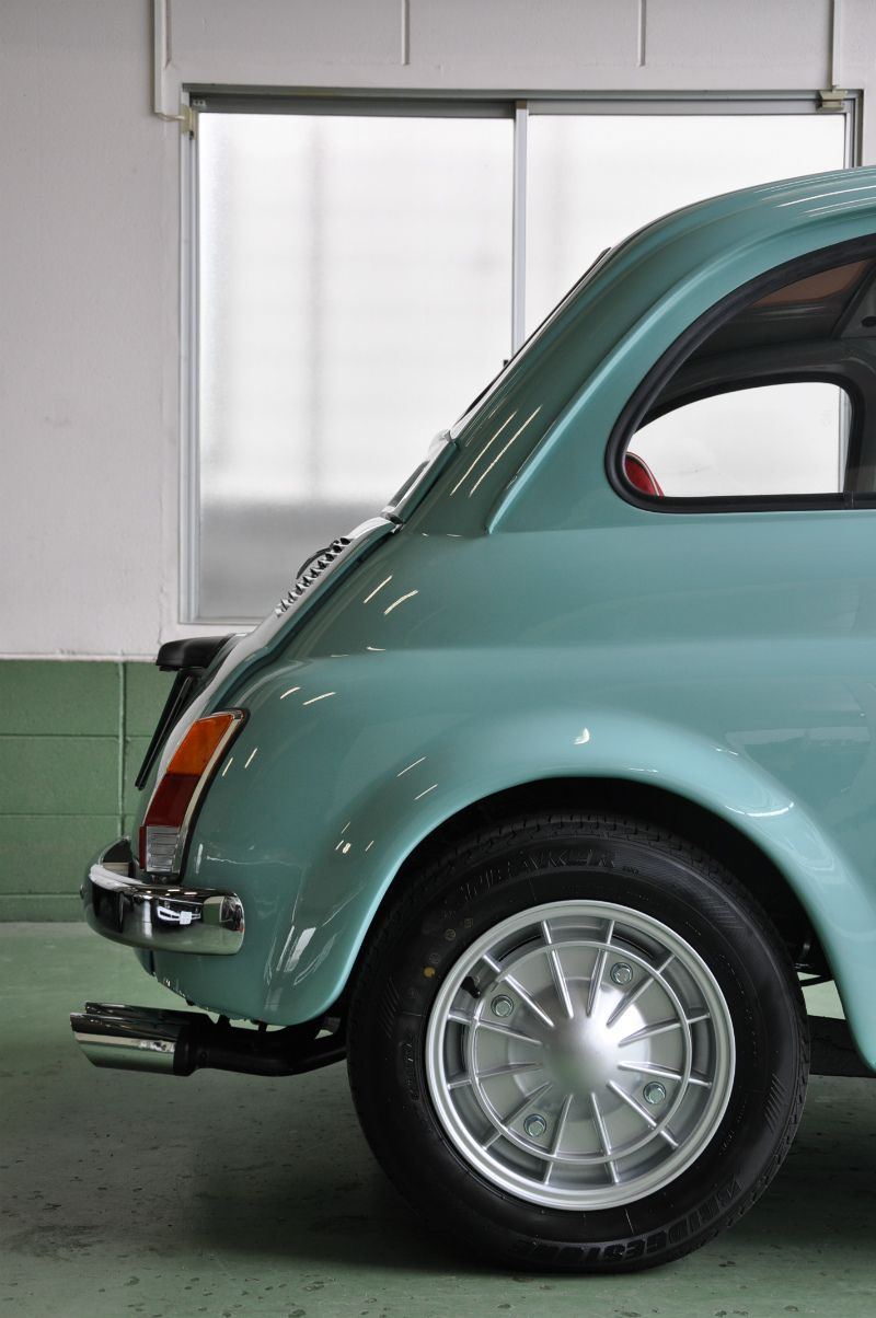 #1970y #FIAT500F #LightBlue #Original