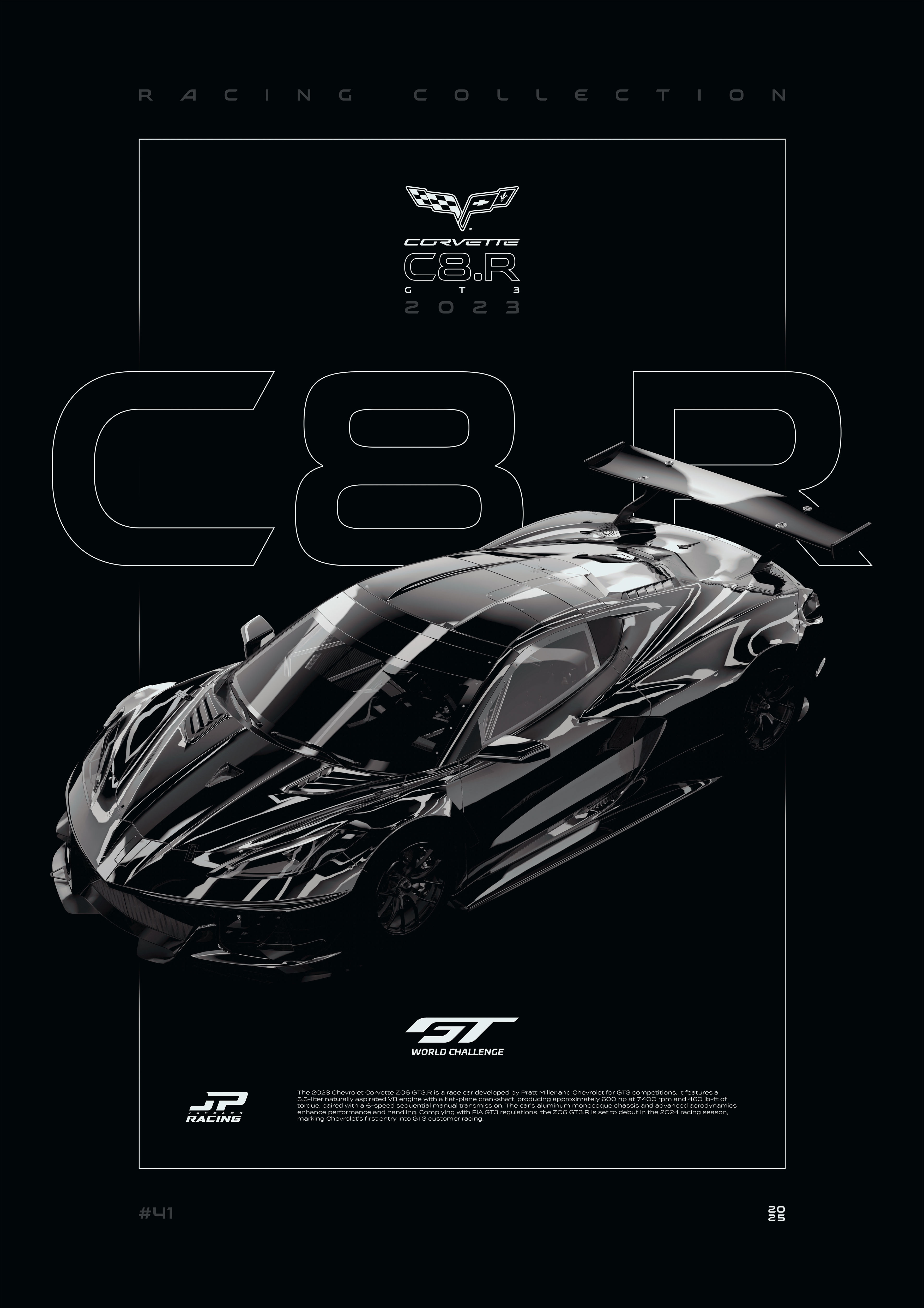 Chevrolet Corvette C8.R GT3 2023 - Displate