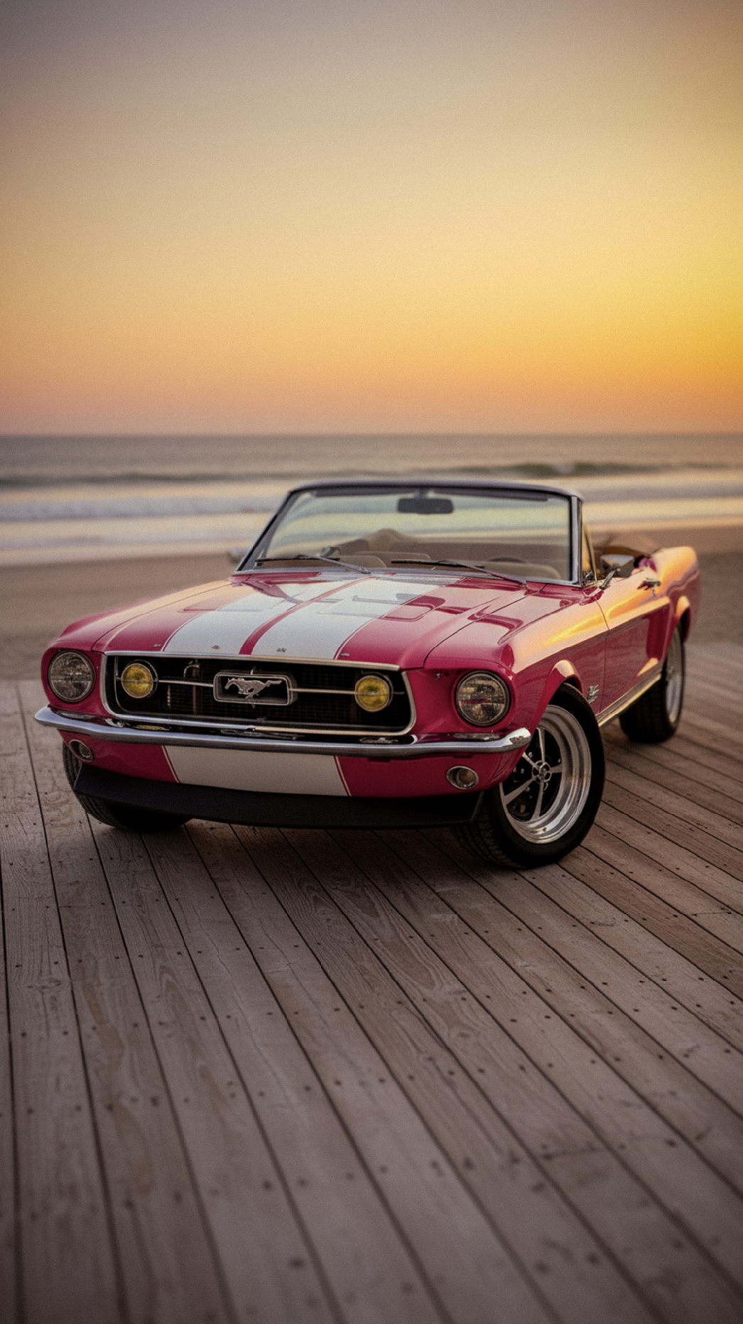 #Classic #Mustang #Showcase #Custom #Beach #Platform #Sunset