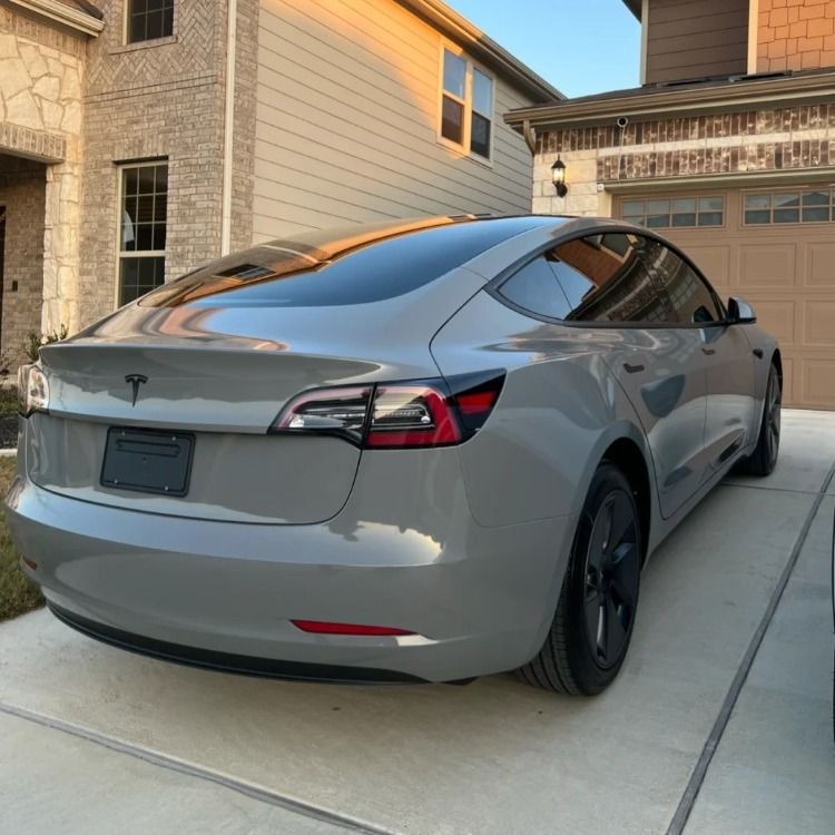 #Tesla #Model #Wrapped #Nardo #Gray