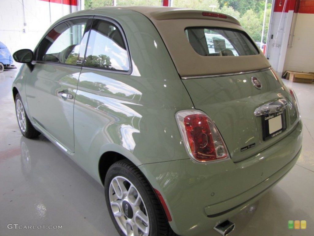 #Verde #Chiaro #Light #Green #Fiat #cabrio #Pop #Exterior #Photo