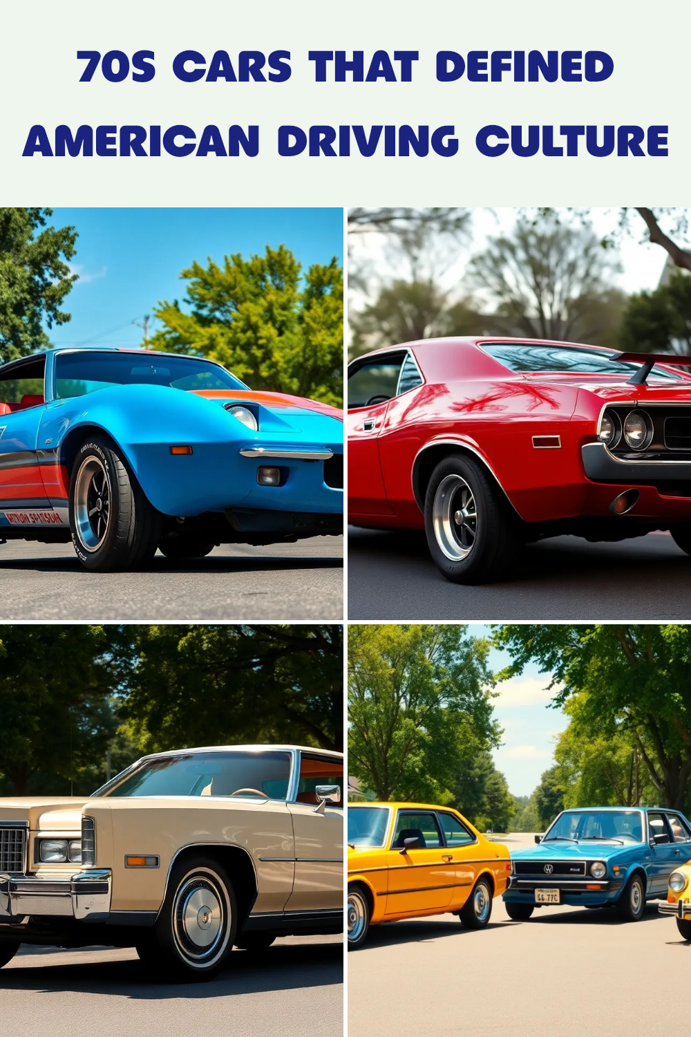 #70s #Cars #Defined #American #Driving #Culture