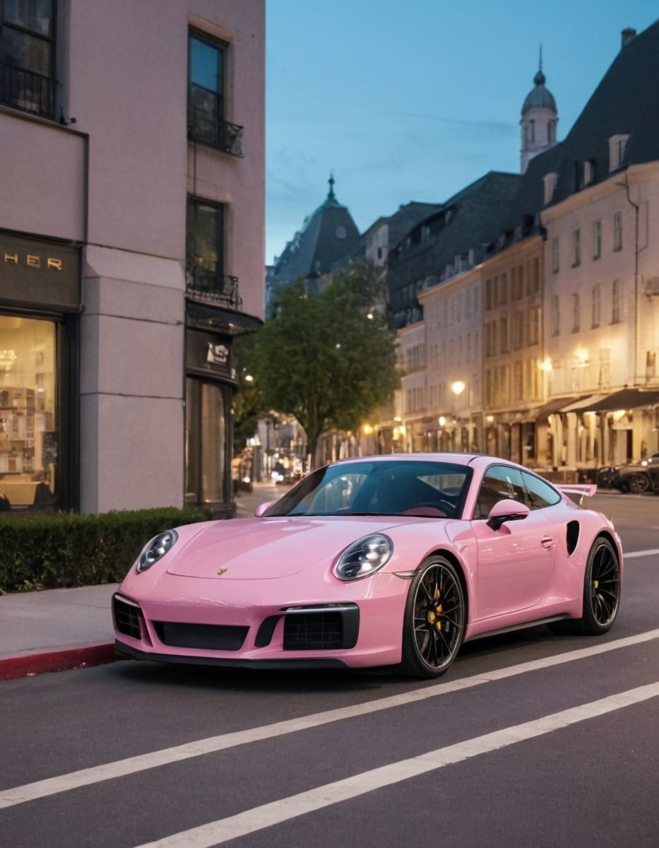 #Hot #Pink #Porsche #Carrera #Turn #Heads #City