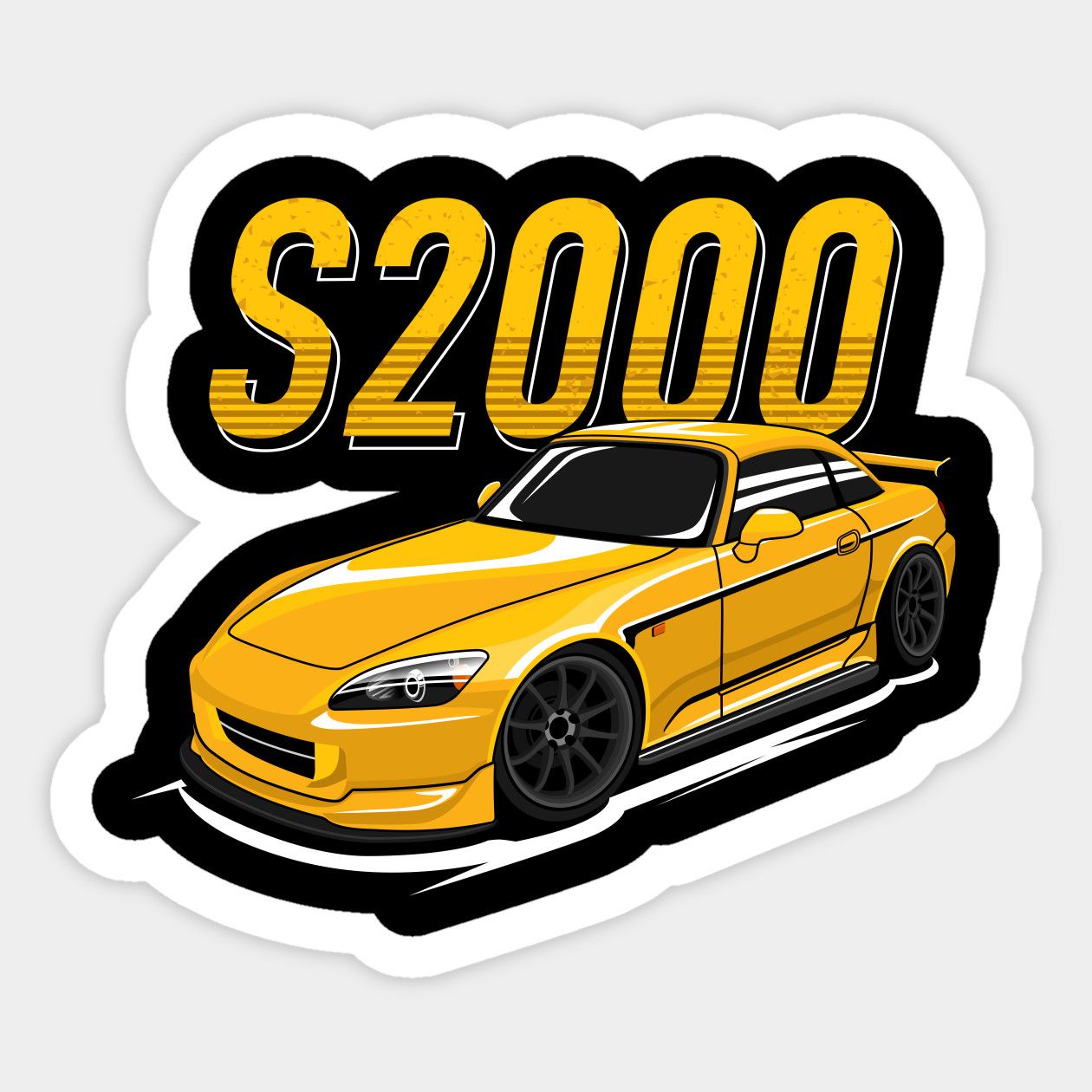 #S2000 #Jdm #Shine #Yellow #Sticker