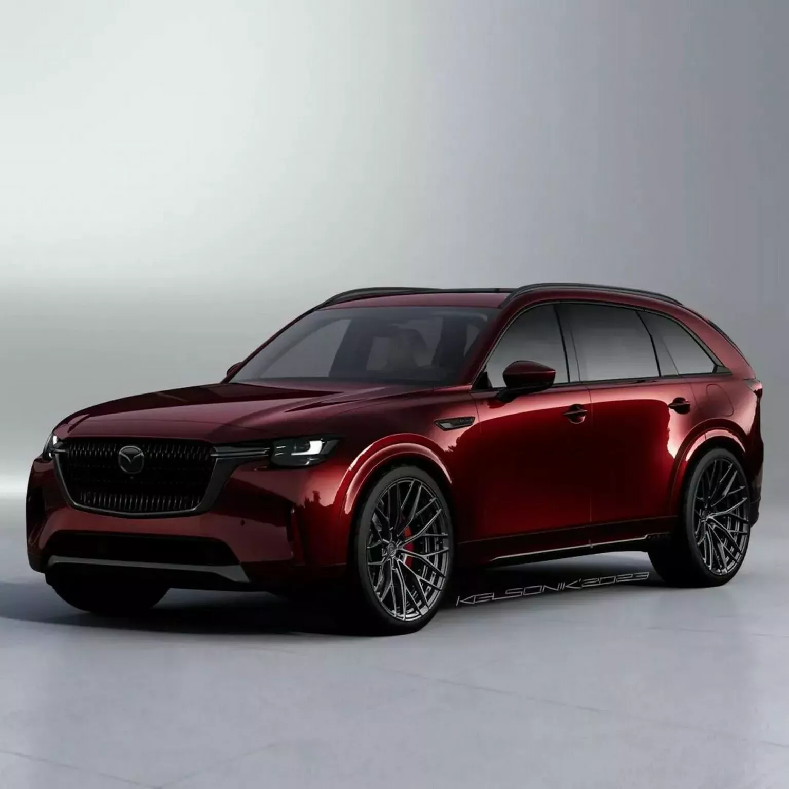 #Mazda #CX90 #Blacked #Lowered #Carscoops