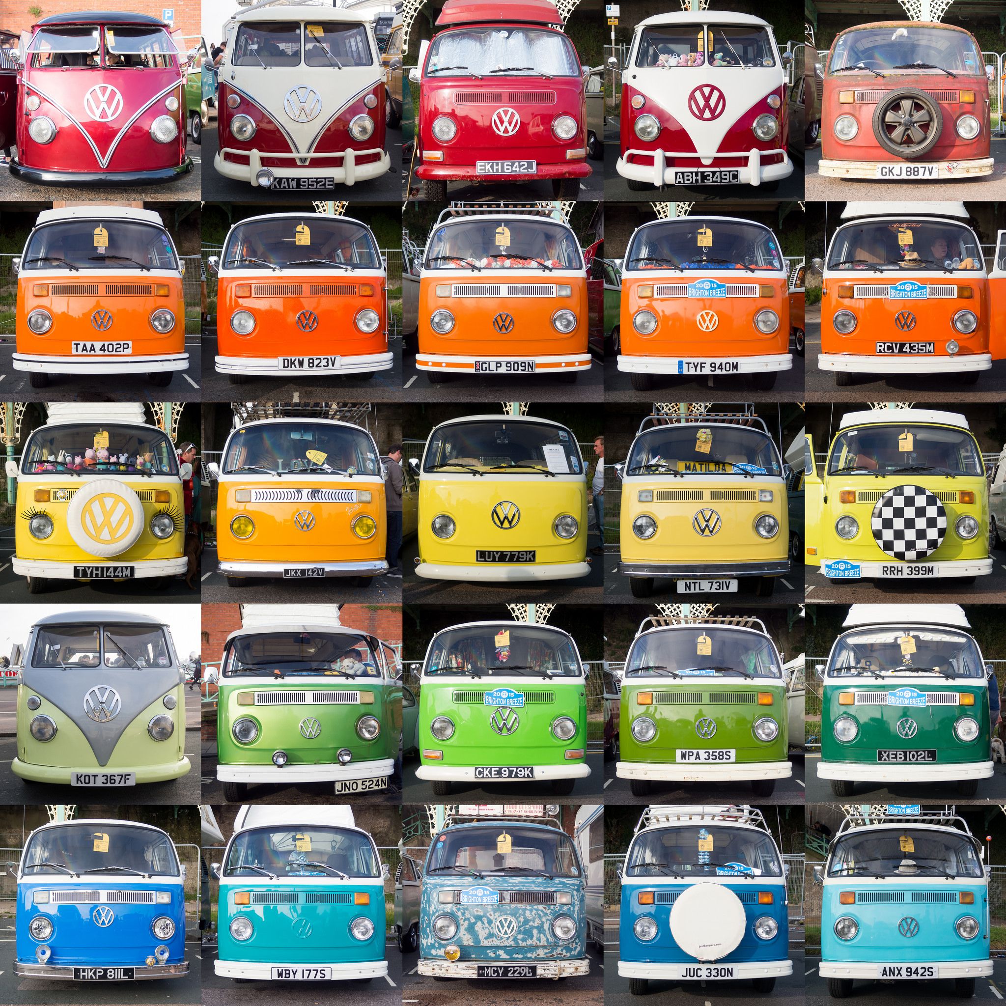 #Twentyfive #Red #Orange #Yellow #Green #Blue #Camper
