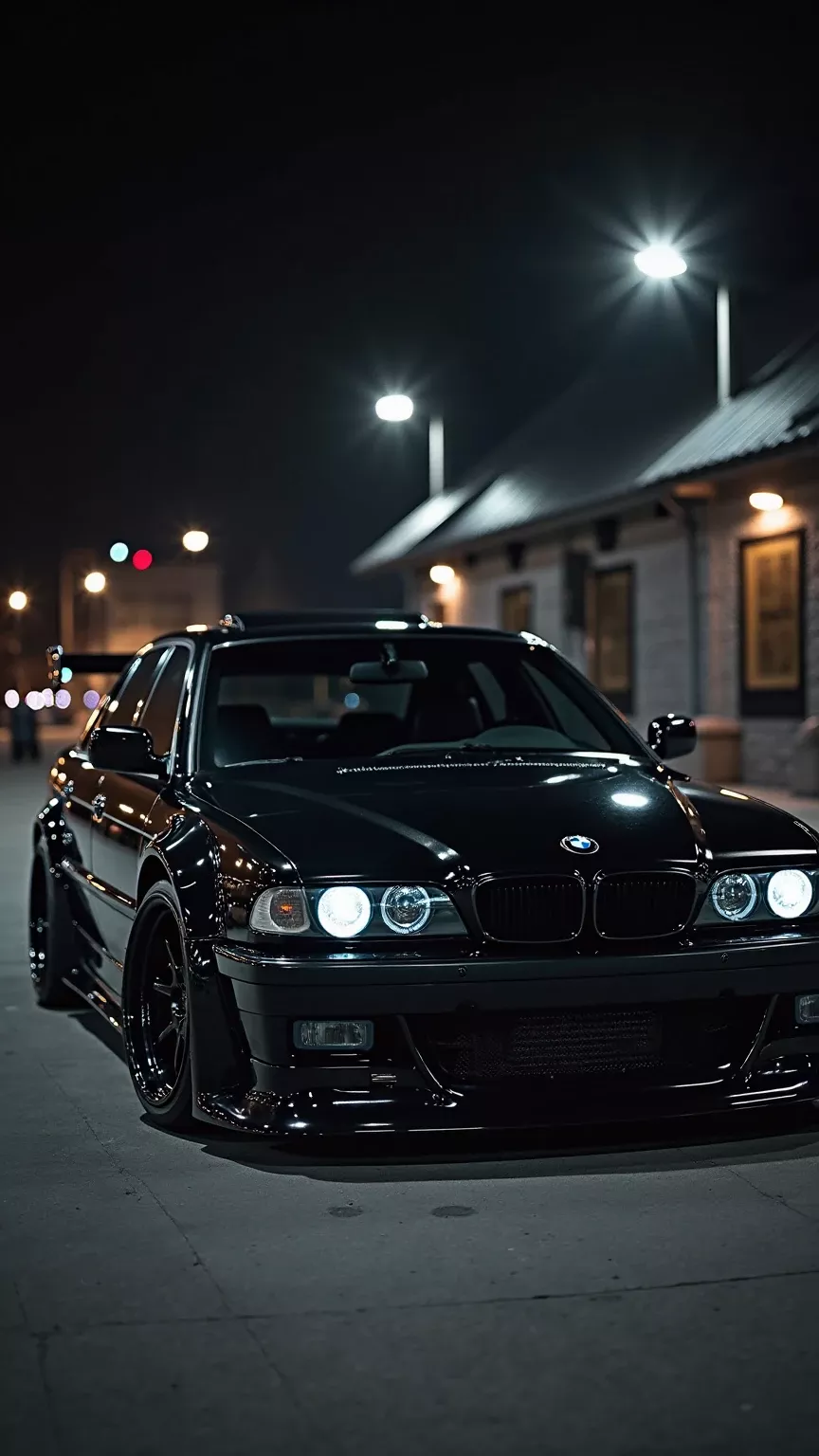 #Black #Beast #BMW #E38 #Widebody #Midnight