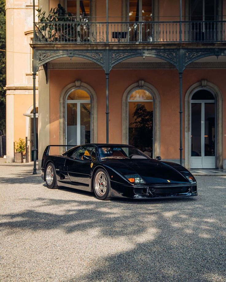 #Black #Ferrari #F40