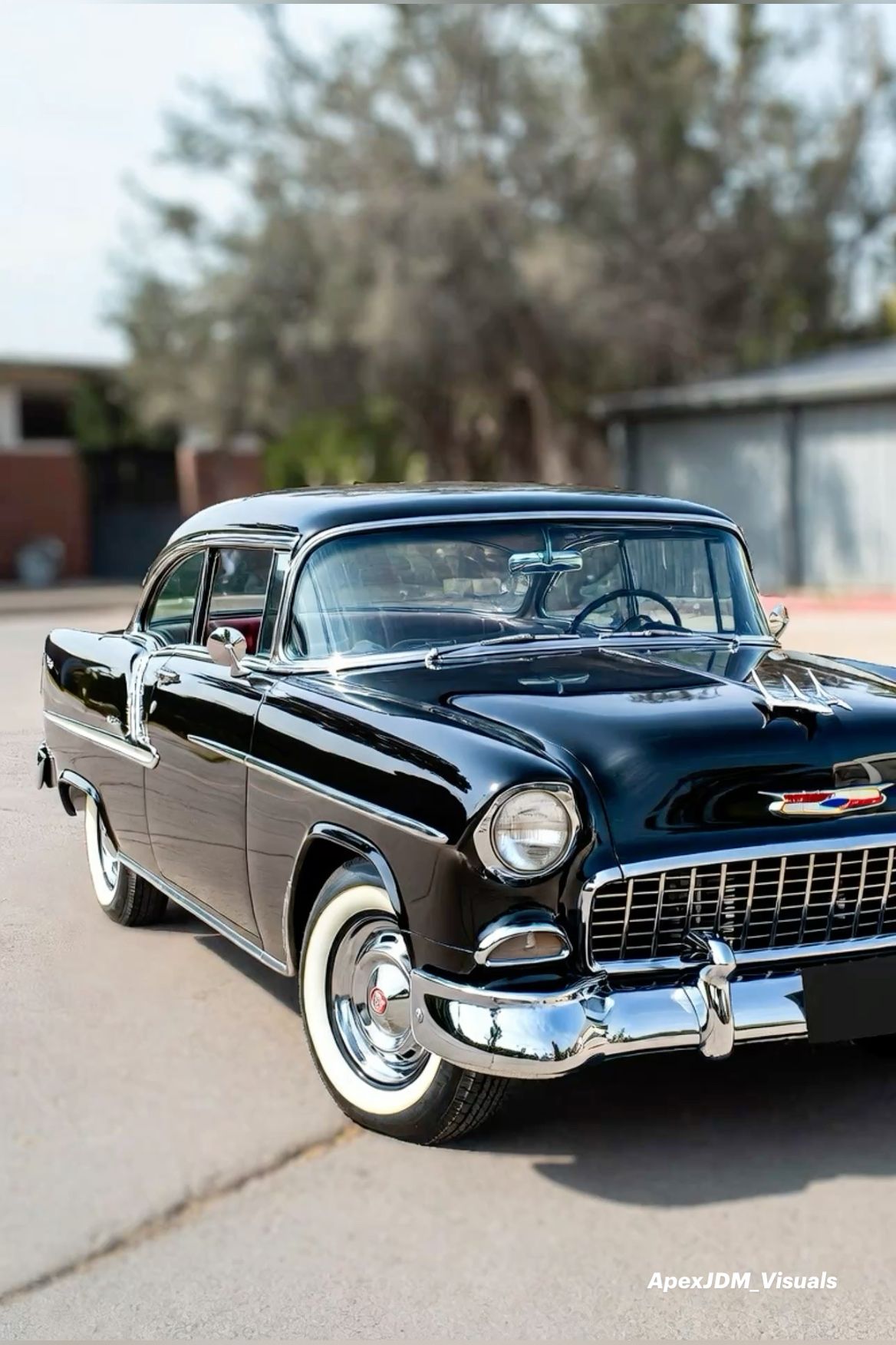 #Iconic #Chevy #Bel #Air #Gloss #Black #Timeless #American #Muscle #Perfection