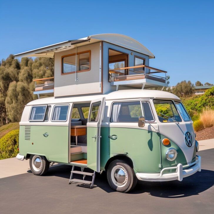 #Volkswagen #Hippie #Buses #Transformed #Adding #Level #Adventures