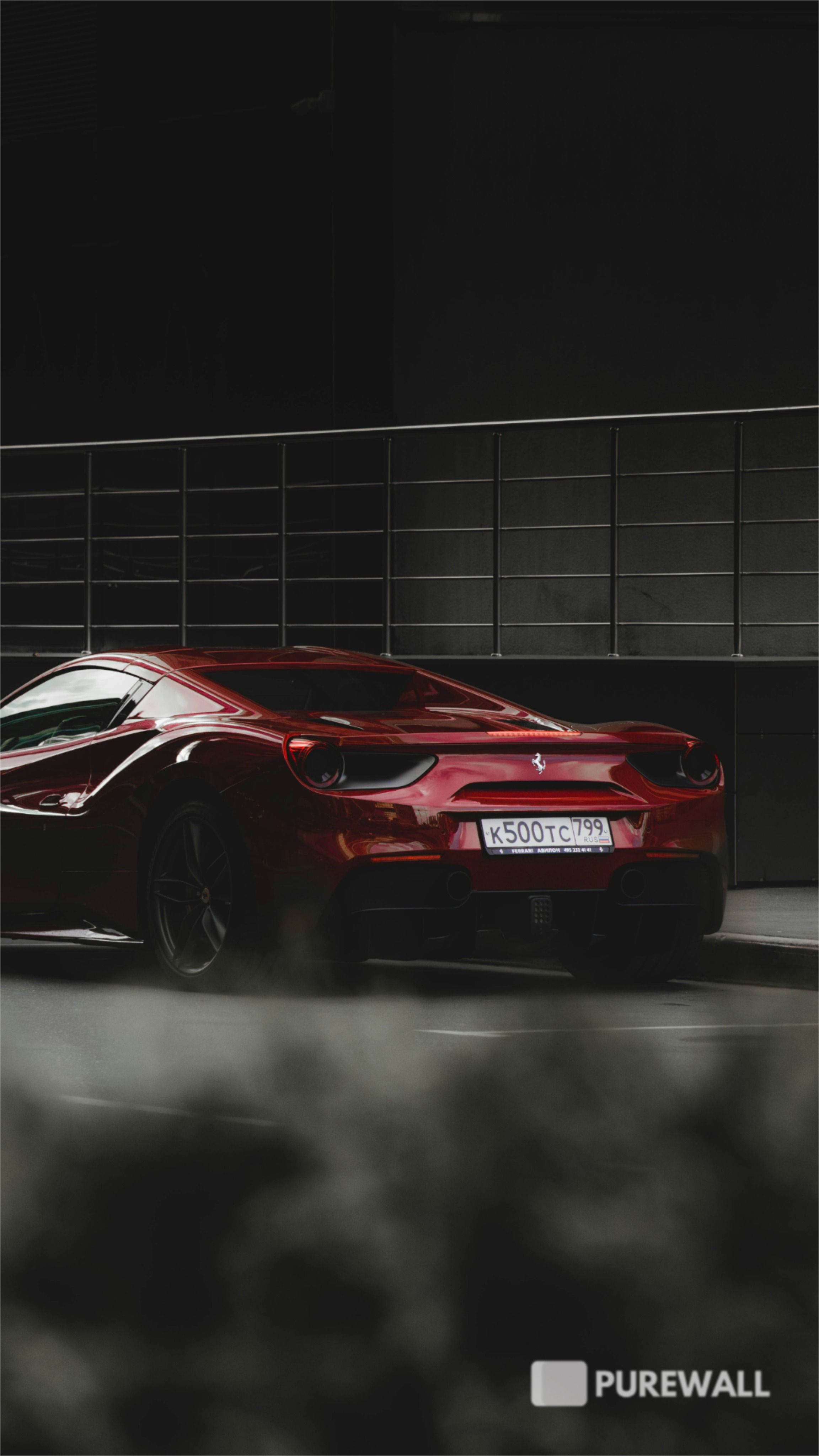 Ferrari 488 GTB – Iconic Red Supercar | Luxury Phone Wallpaper