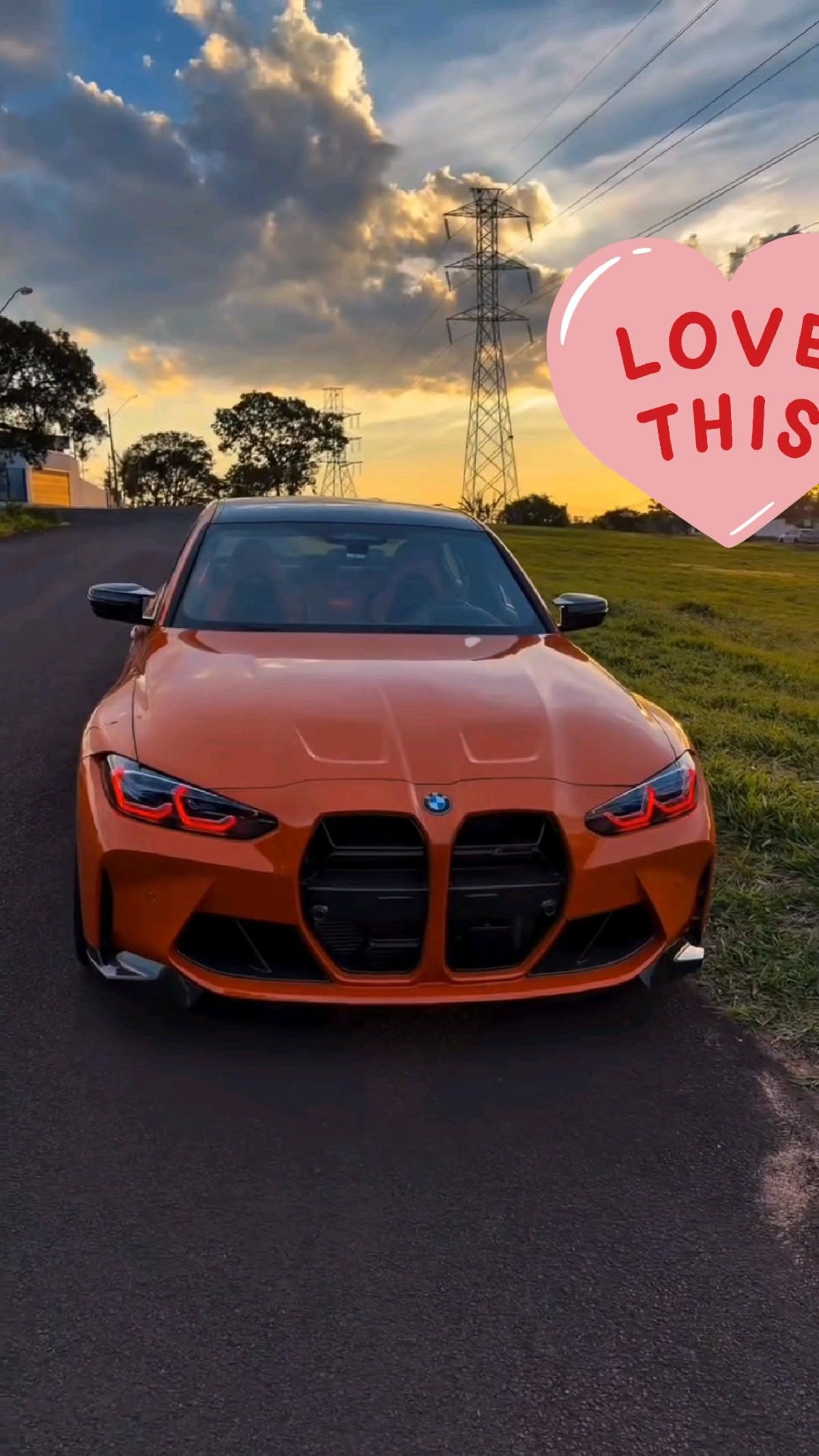 #Savage #Orange #BMW #Golden #Hour