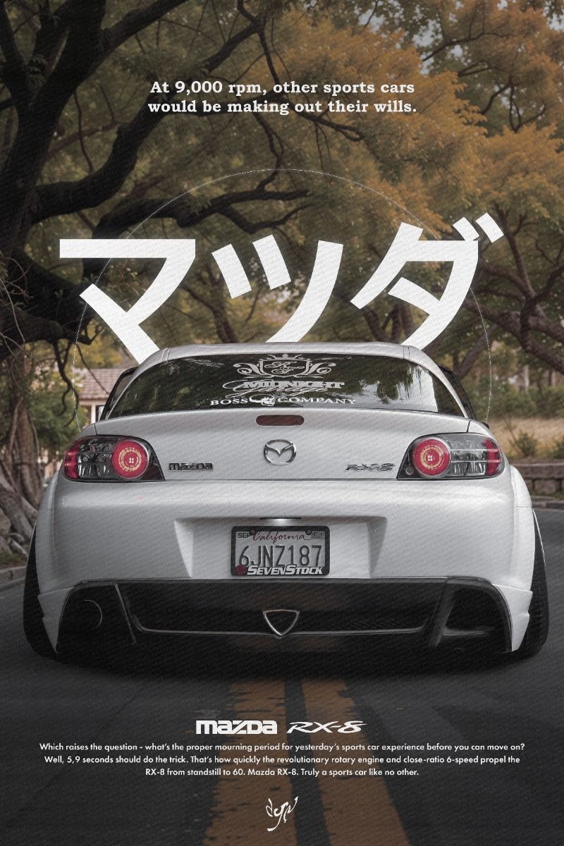 #mazda #rx8 #poster