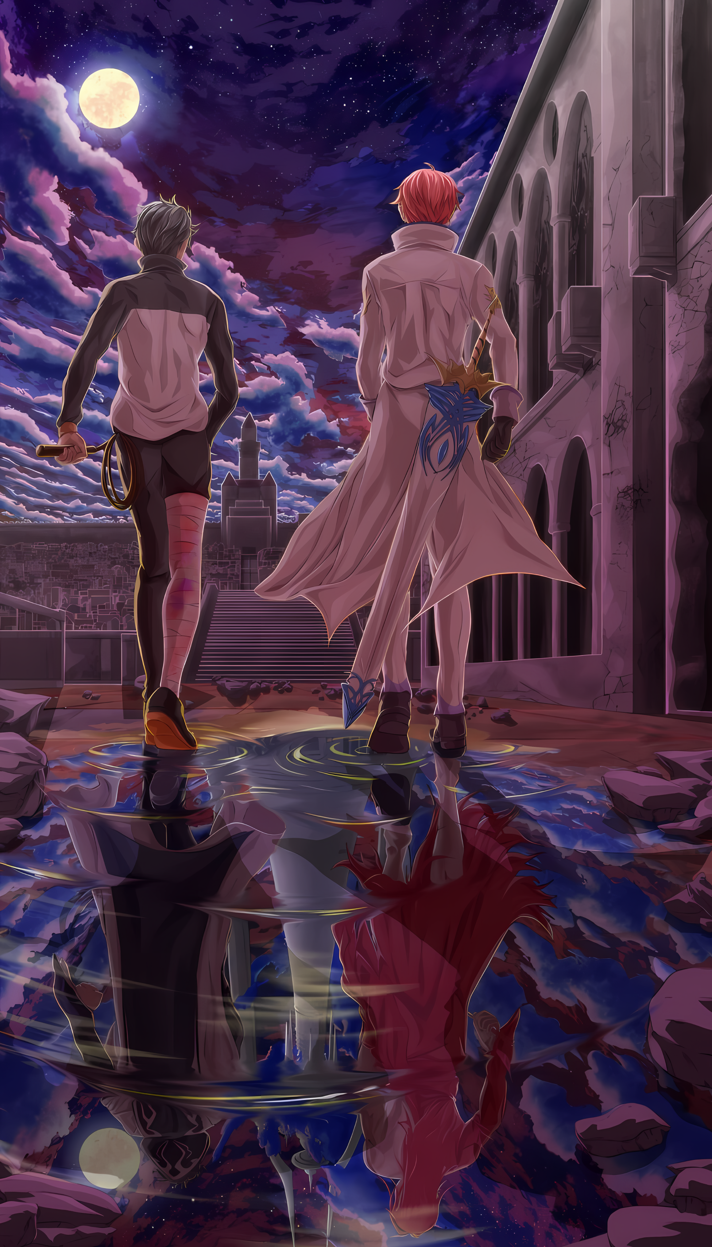 Natsuki Subaru and Reinhard