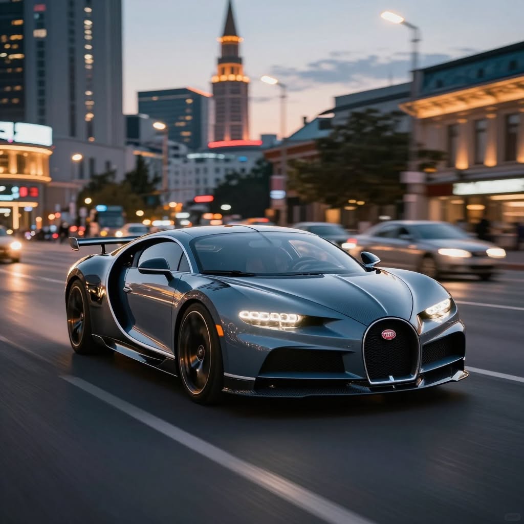 #Bugatti #chiron #городе