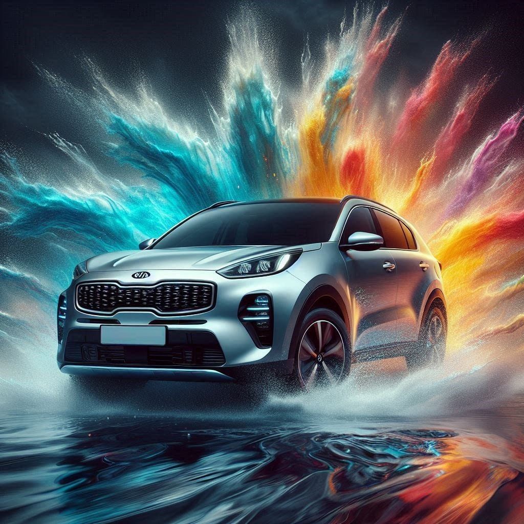 #Kia #Sportage #Black #Silver #Car #Birthday #Card