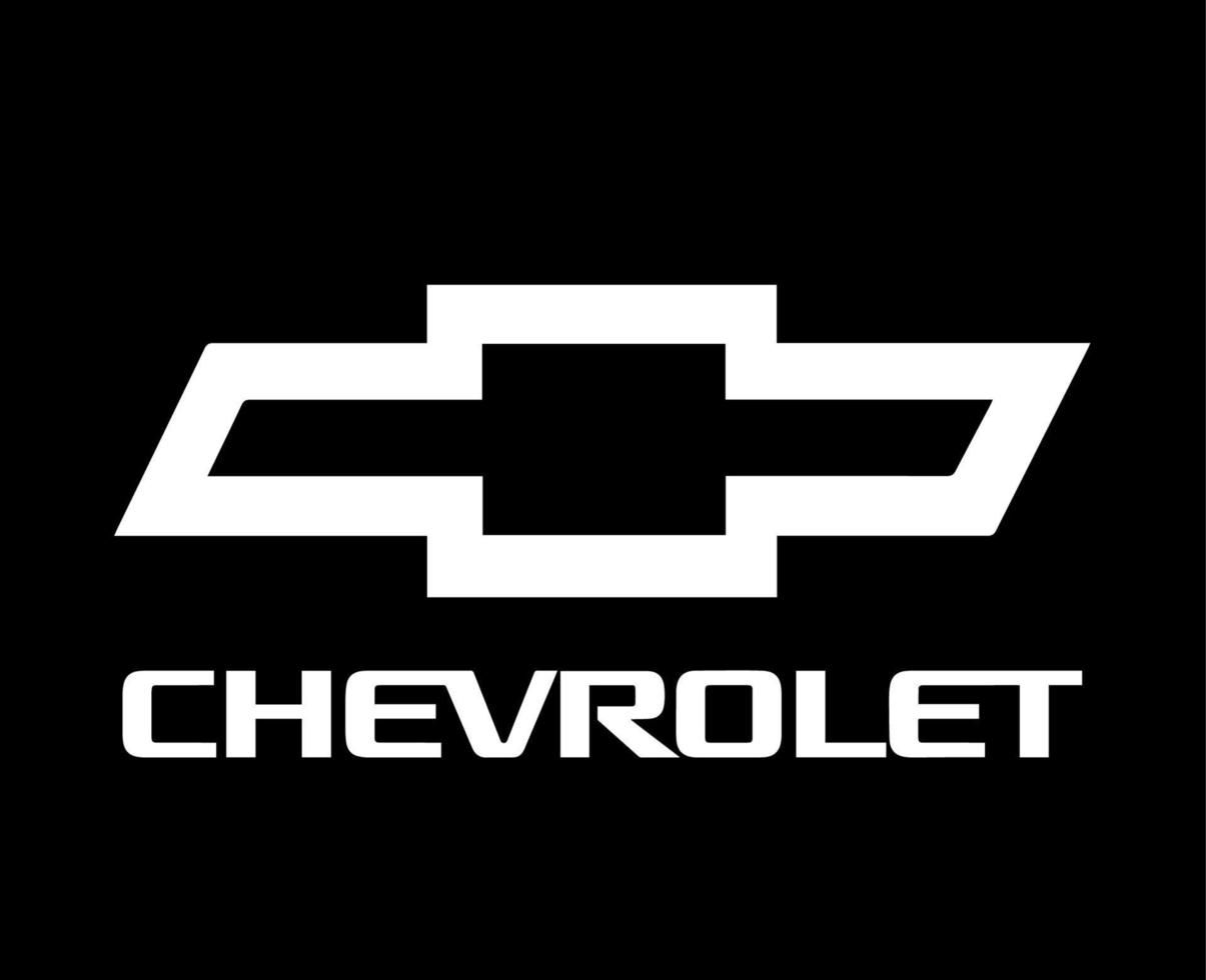 #Baixar #Chevrolet #marca #logotipo #carro #símbolo #nome #branco #Projeto #EUA #automóvel #vetor #ilustração #Preto #fundo