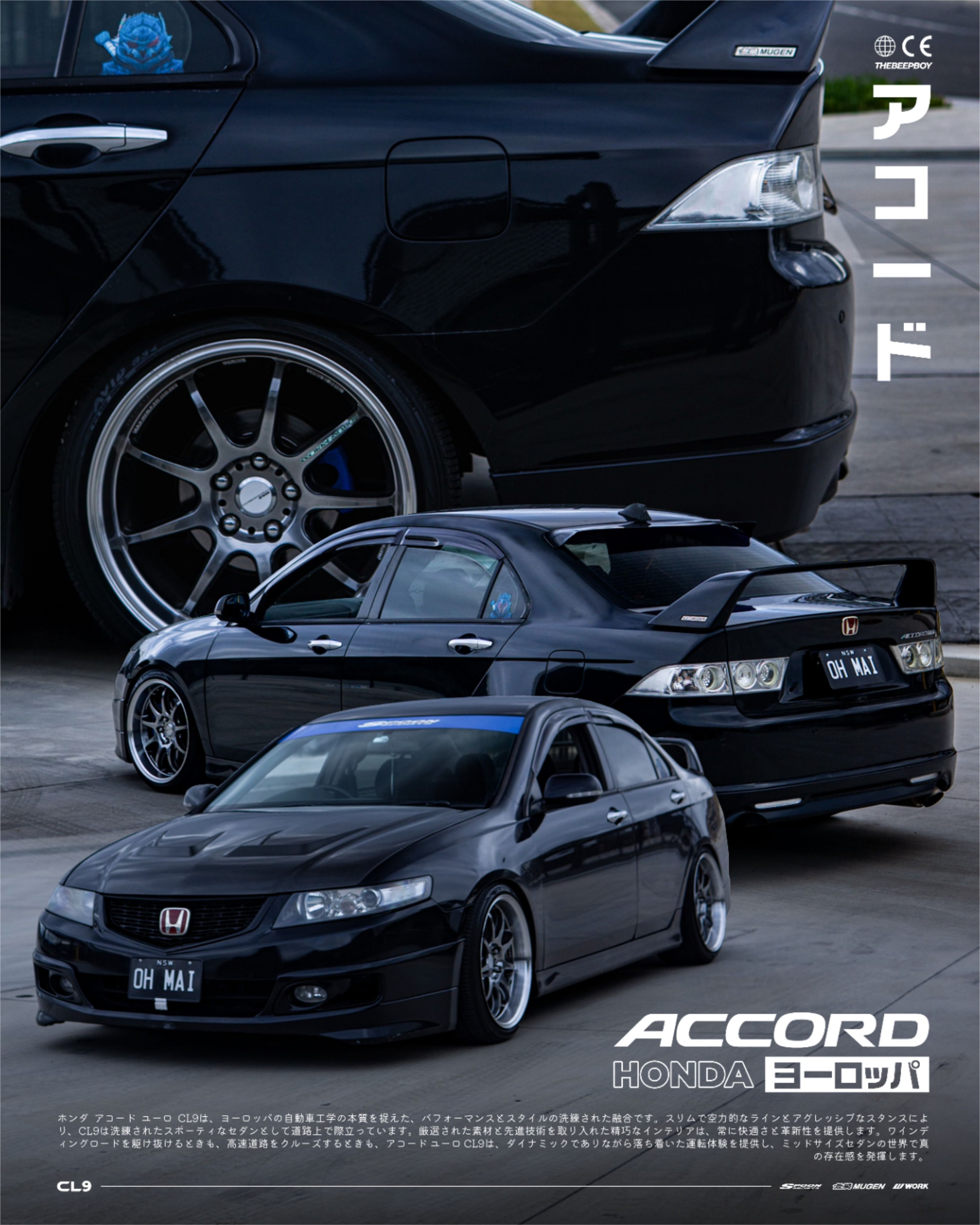 Honda Accord EURO TSX CL9 – Sporty Elegance with JDM Soul