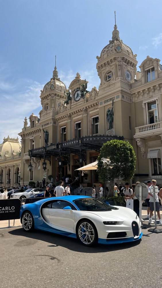 #Bugatti #Chiron #Front #Casino #MonteCarlo #Luxury #Hypercar #Monaco #Vibes