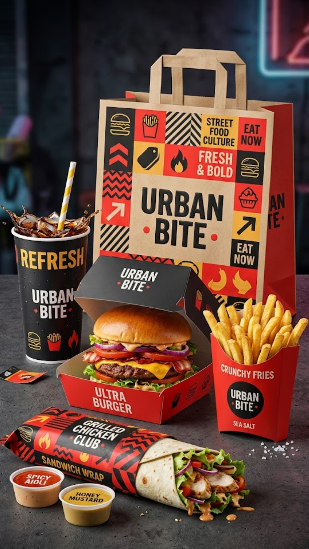#Creative #Burger #Fries #Packaging #Design #Ideas