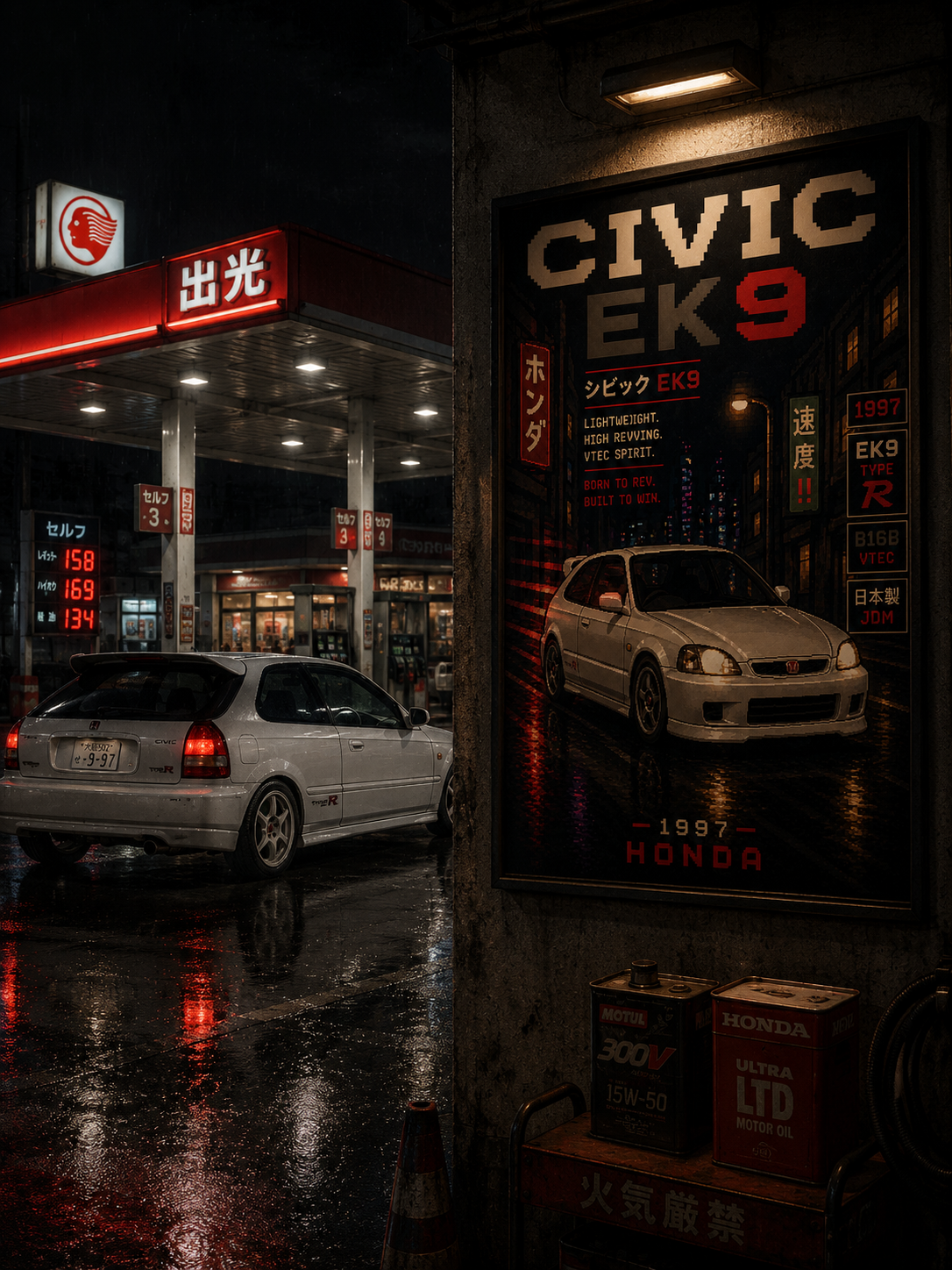 #Honda #Civic #EK9 #Type #Poster #JDM #Legend #Wall #Art