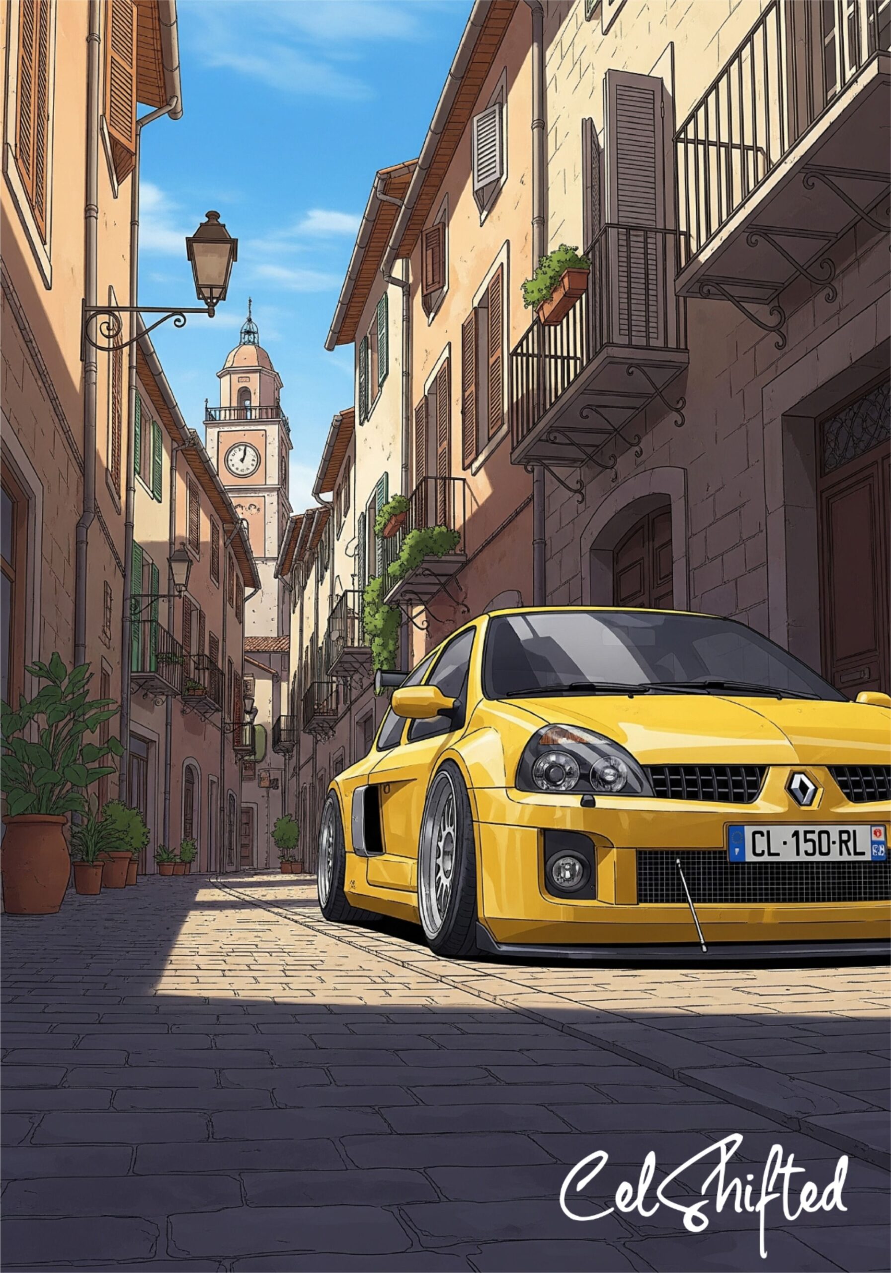 #Yellow #Renault #Clio #Celshifted