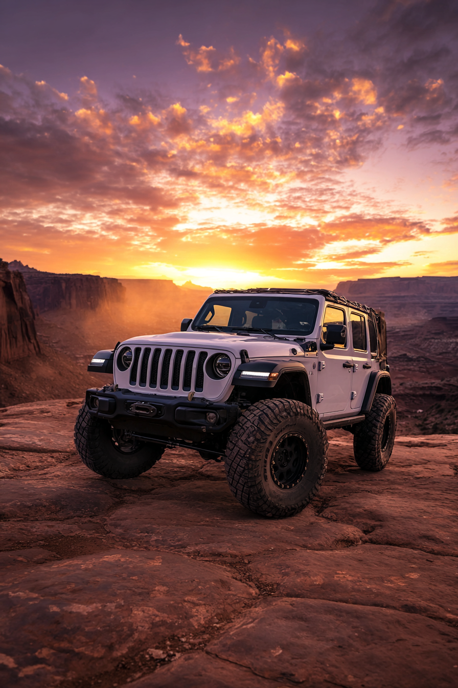 #Jeep #Wrangler #bold #black #accents