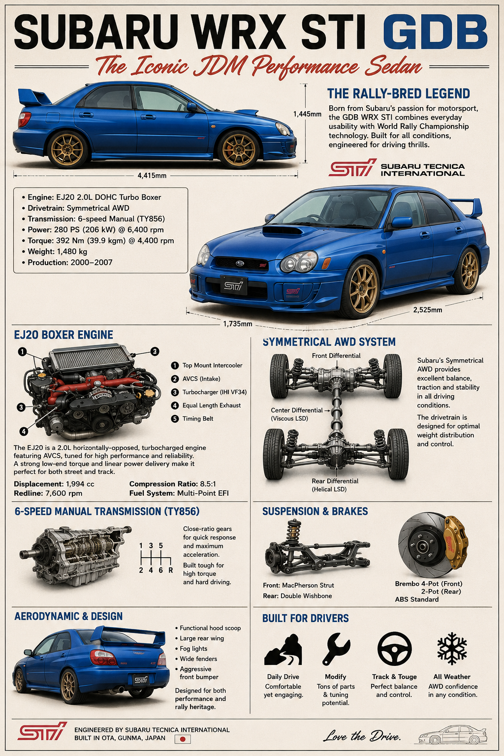 #Subaru #WRX #STI #GDB #Engineering #Explained