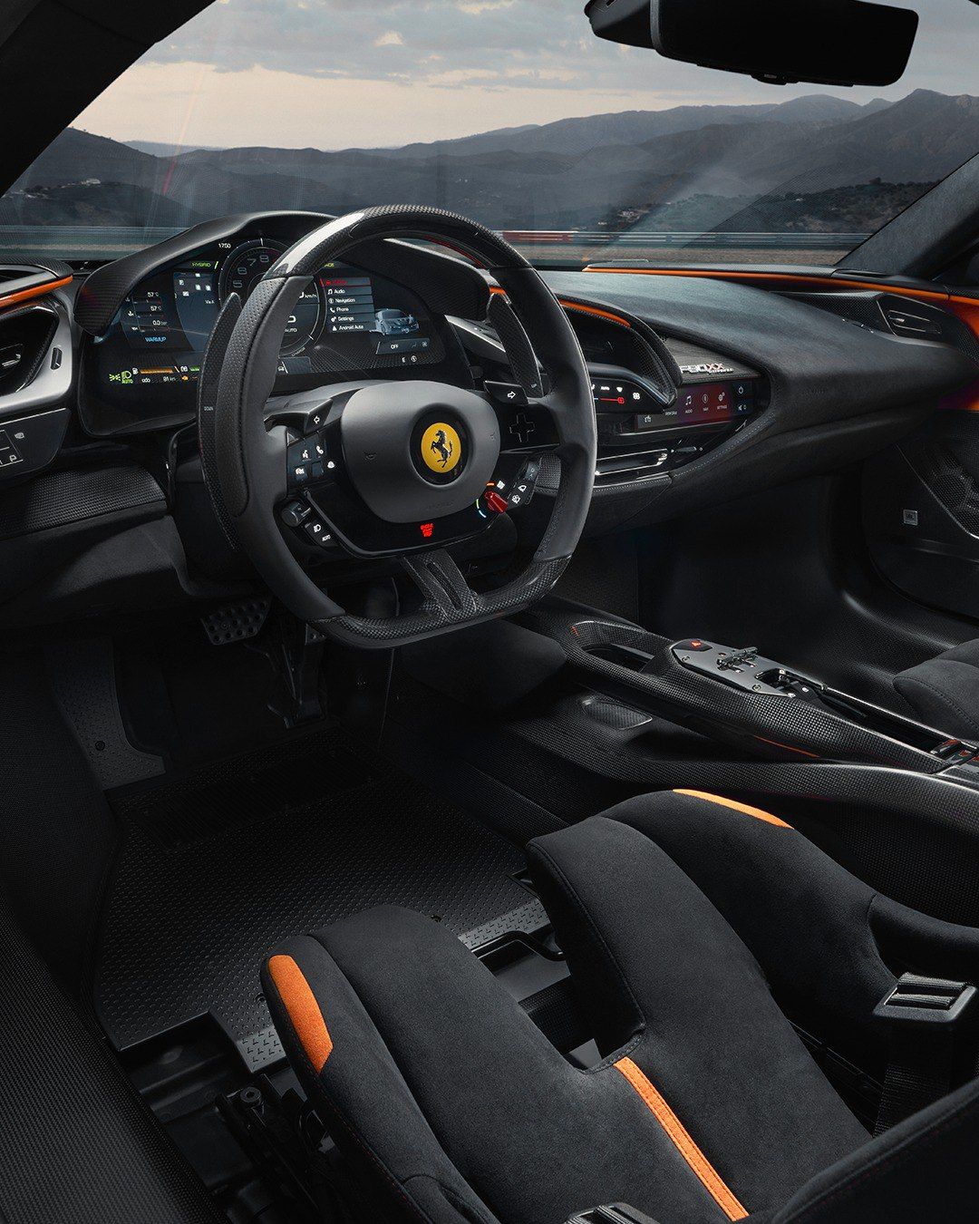#Ferrari #SF90 #XXs #Dashboard #Flash #Orange #Steals #Show
