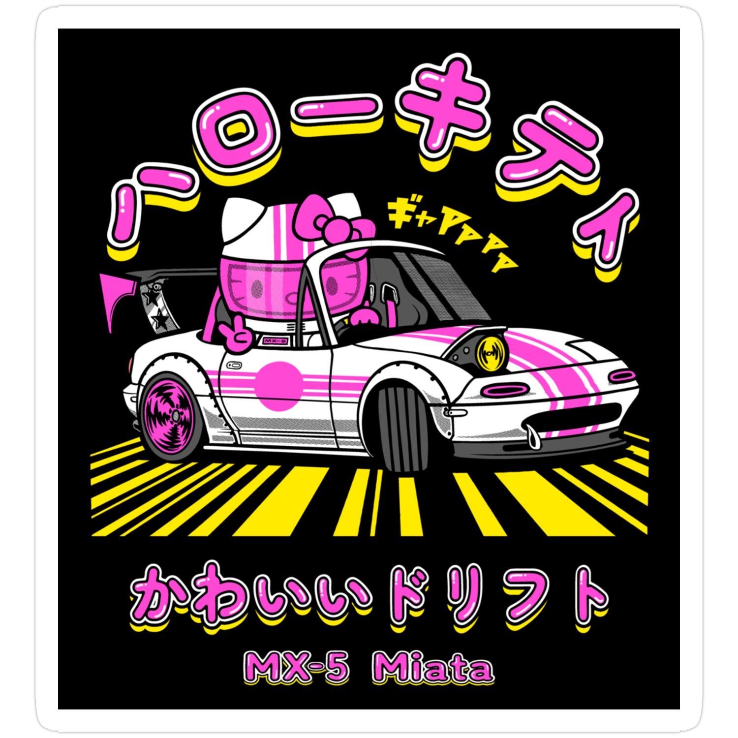 #Kawaii #Drift #Miata #Sticker