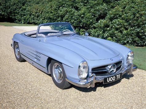 #Premium #Photographic #Print #Mercedes #300SL #Roadster #C1960 #24x18in