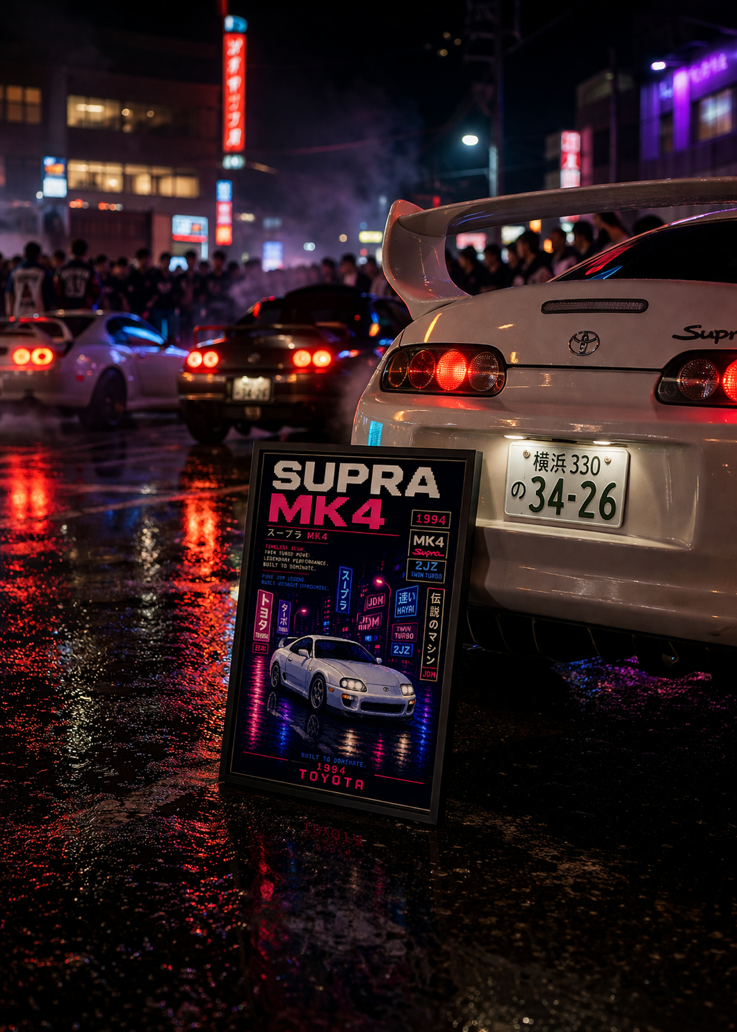 #Toyota #Supra #MK4 #Poster #JDM #Wall #Art