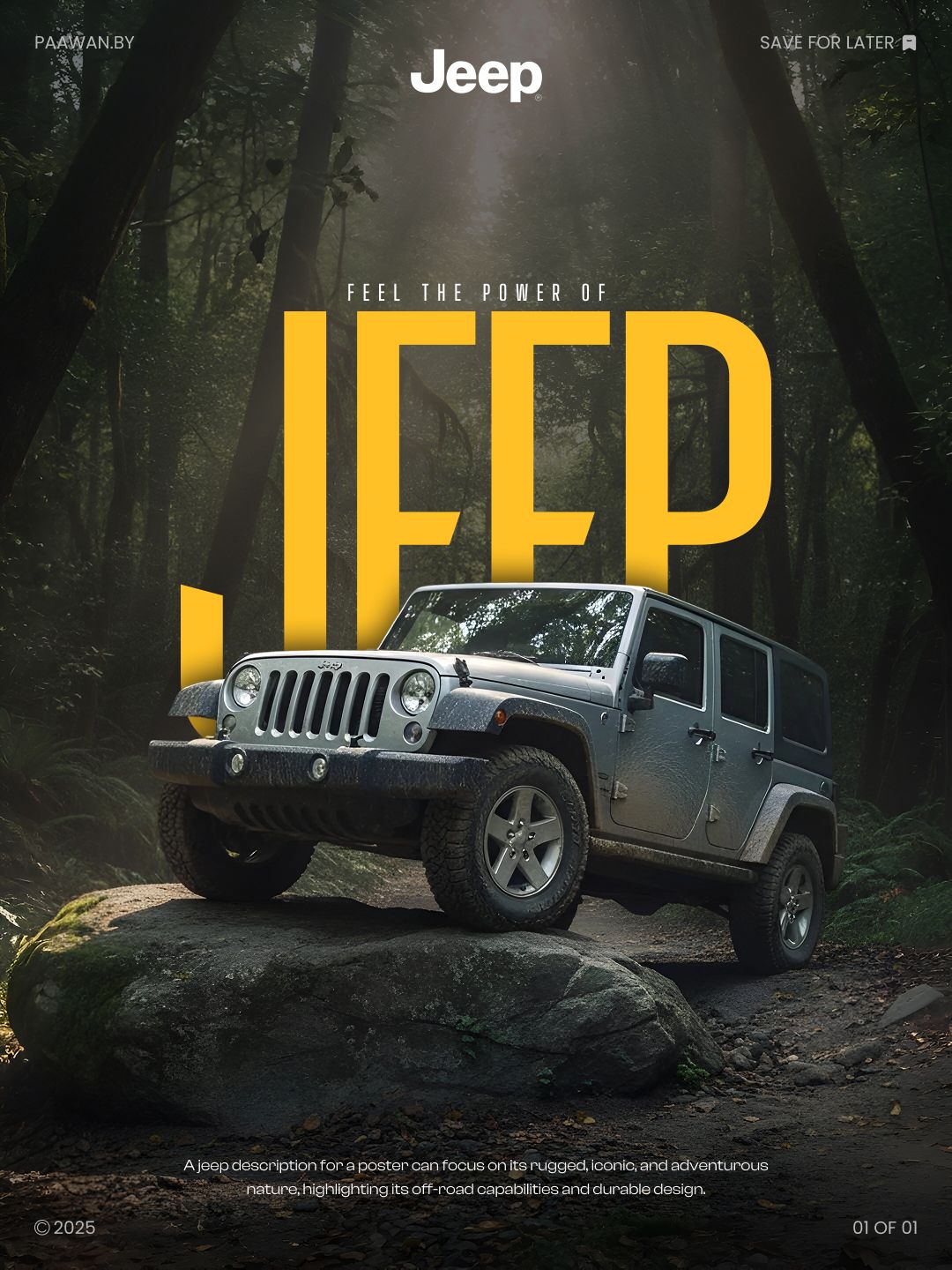 #Jeep #Adventure #Poster #Design #Rugged #Premium #Concept
